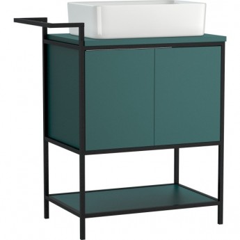 Тумба под раковину напольная CERSANIT BOTANIQUE 80 зеленая